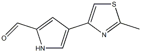 2-Methyl-4-(2-formyl-1H-pyrrol-4-yl)thiazole Struktur