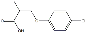 2-Methyl-3-(4-chlorophenoxy)propionic acid Struktur