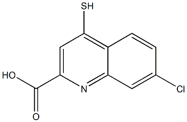 4-Mercapto-7-chloroquinoline-2-carboxylic acid Struktur