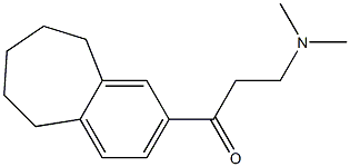 1-[(6,7,8,9-Tetrahydro-5H-benzocyclohepten)-2-yl]-3-dimethylamino-1-propanone Struktur