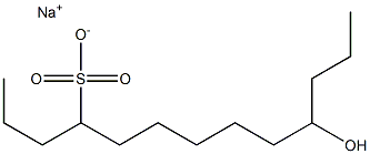 10-Hydroxytridecane-4-sulfonic acid sodium salt Struktur