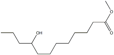 9-Hydroxylauric acid methyl ester Struktur