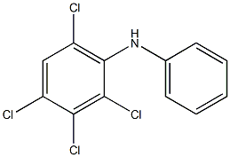 2,3,4,6-Tetrachlorophenylphenylamine Struktur