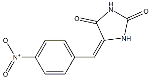 5-(4-Nitrobenzylidene)hydantoin Struktur