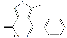 3-Methyl-4-(4-pyridyl)isoxazolo[3,4-d]pyridazin-7(6H)-one Struktur