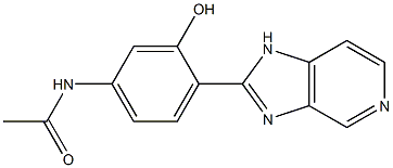 N-[3-Hydroxy-4-[1H-imidazo[4,5-c]pyridin-2-yl]phenyl]acetamide Struktur