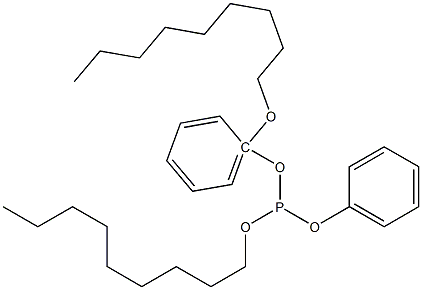 Phosphorous acid 1-(nonyloxy)nonyldiphenyl ester Struktur