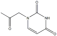 1-(2-Oxopropyl)uracil Struktur