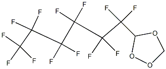 3-(Tridecafluorohexyl)-1,2,4-trioxolane Struktur