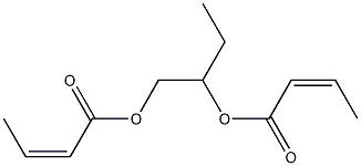 1,2-Butanediol bisisocrotonate Struktur