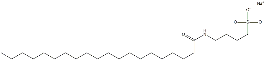 4-[(1-Oxoicosyl)amino]-1-butanesulfonic acid sodium salt Struktur