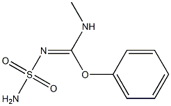 N-Sulfamoyl[phenoxy(methylamino)methan]imine Struktur