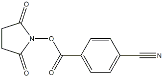 4-Cyanobenzoic acid succinimidyl ester Struktur