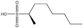 [R,(+)]-2-Octanesulfonic acid Struktur