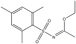 N-(Mesitylsulfonyl)acetimidic acid ethyl ester Struktur