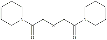 1,1'-[Thiobis(1-oxoethane-2,1-diyl)]bispiperidine Struktur