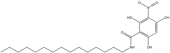 2,4,6-Trihydroxy-3-nitro-N-pentadecylbenzamide Struktur