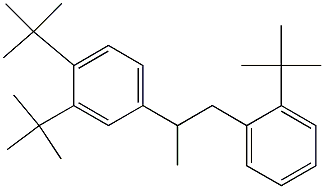 2-(3,4-Di-tert-butylphenyl)-1-(2-tert-butylphenyl)propane Struktur