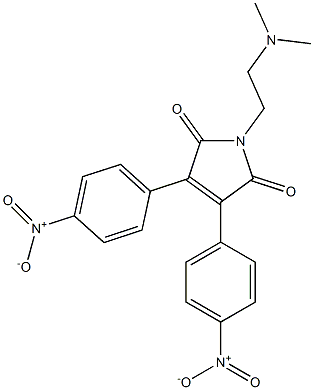 3-(4-Nitrophenyl)-4-(4-nitrophenyl)-1-[2-(dimethylamino)ethyl]-1H-pyrrole-2,5-dione Struktur