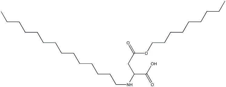 2-Tetradecylamino-3-(nonyloxycarbonyl)propionic acid Struktur