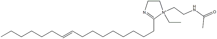 1-[2-(Acetylamino)ethyl]-1-ethyl-2-(9-hexadecenyl)-2-imidazoline-1-ium Struktur