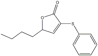 5-Butyl-3-(phenylthio)-2(5H)-furanone Struktur