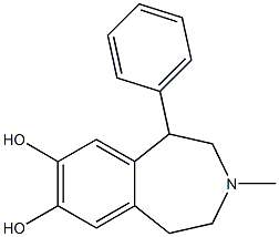 2,3,4,5-Tetrahydro-3-methyl-1-phenyl-1H-3-benzazepine-7,8-diol Struktur