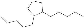 1,2-Dipentylcyclopentane Struktur