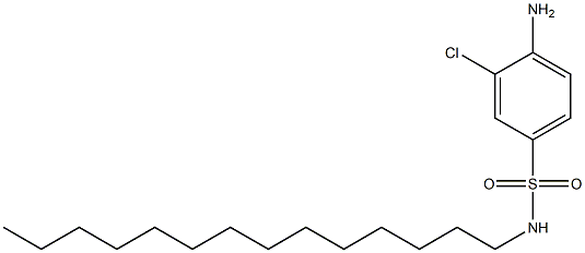 2-Chloro-4-(N-tetradecylsulfamoyl)aniline Struktur