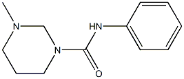 1-Methyl-3-(phenylcarbamoyl)hexahydropyrimidine Struktur