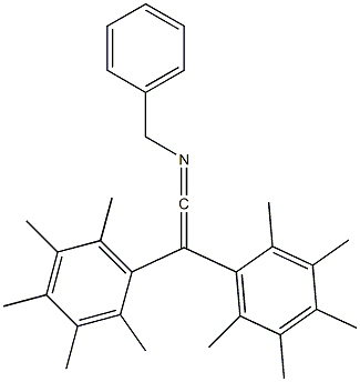 N-Benzyl-1,1-bis(2,3,4,5,6-pentamethylphenyl)ketenimine Struktur