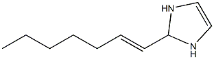 2-(1-Heptenyl)-4-imidazoline Struktur