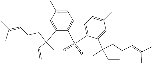 (1,5-Dimethyl-1-vinyl-4-hexenyl)p-tolyl sulfone Struktur