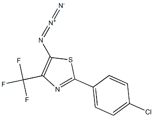 4-(Trifluoromethyl)-2-(4-chlorophenyl)-5-azidothiazole Struktur