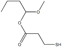 3-Mercaptopropionic acid 1-methoxybutyl ester Struktur