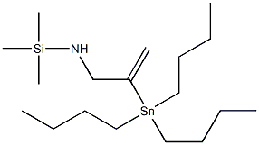 2-Tributylstannyl-N-(trimethylsilyl)-2-propen-1-amine Struktur