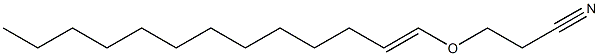 3-(1-Tridecenyloxy)propiononitrile Struktur