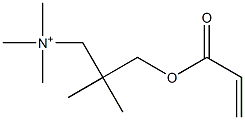 N,N,N,2,2-Pentamethyl-3-(1-oxo-2-propenyloxy)-1-propanaminium Struktur