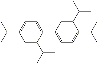 2,4,3',4'-Tetraisopropyl-1,1'-biphenyl Struktur