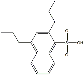 2,4-Dipropyl-1-naphthalenesulfonic acid Struktur