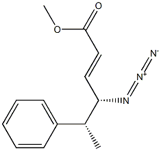 (2E,4S,5R)-4-Azido-5-phenyl-2-hexenoic acid methyl ester Struktur