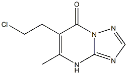 6-(2-Chloroethyl)-5-methyl[1,2,4]triazolo[1,5-a]pyrimidin-7(4H)-one Struktur