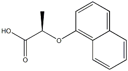 [R,(-)]-2-(1-Naphtyloxy)propionic acid Struktur