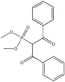 (1,3-Diphenyl-1,3-dioxopropan-2-yl)phosphonic acid dimethyl ester Struktur