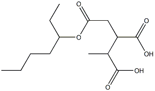 Butane-1,2,3-tricarboxylic acid 3-heptyl ester Struktur