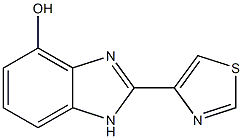 4-Hydroxy-2-(4-thiazolyl)-1H-benzimidazole Struktur