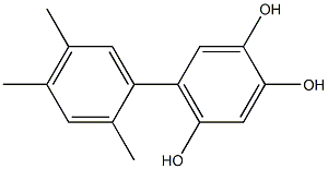 5-(2,4,5-Trimethylphenyl)benzene-1,2,4-triol Struktur