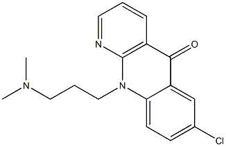 10-[3-(Dimethylamino)propyl]-7-chlorobenzo[b][1,8]naphthyridin-5(10H)-one Struktur