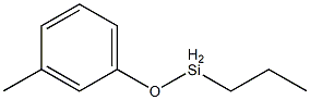 (3-Methylphenoxy)propylsilane Struktur