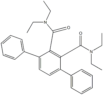 N,N,N',N'-Tetraethyl-1,1':4',1''-terbenzene-2',3'-dicarboxamide Struktur